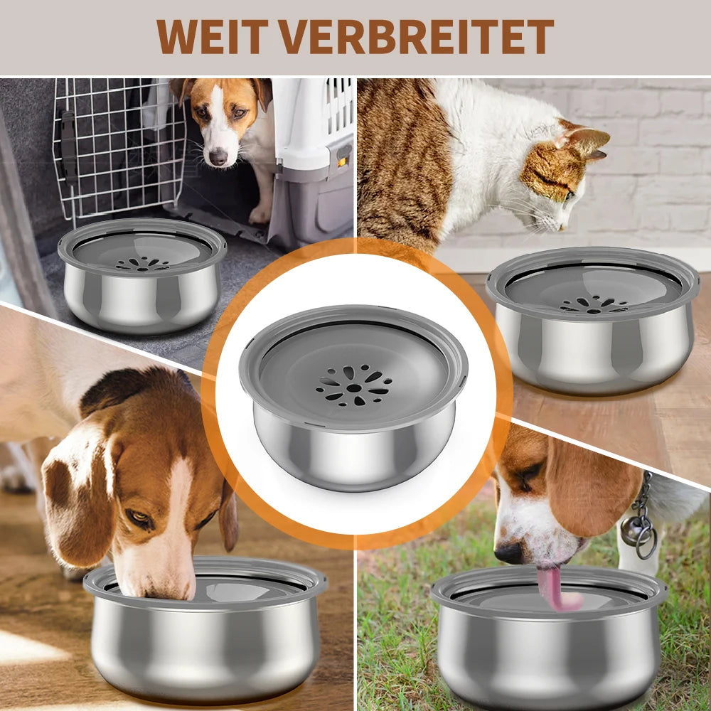 4.3L Pet Floating Bowl Stainless