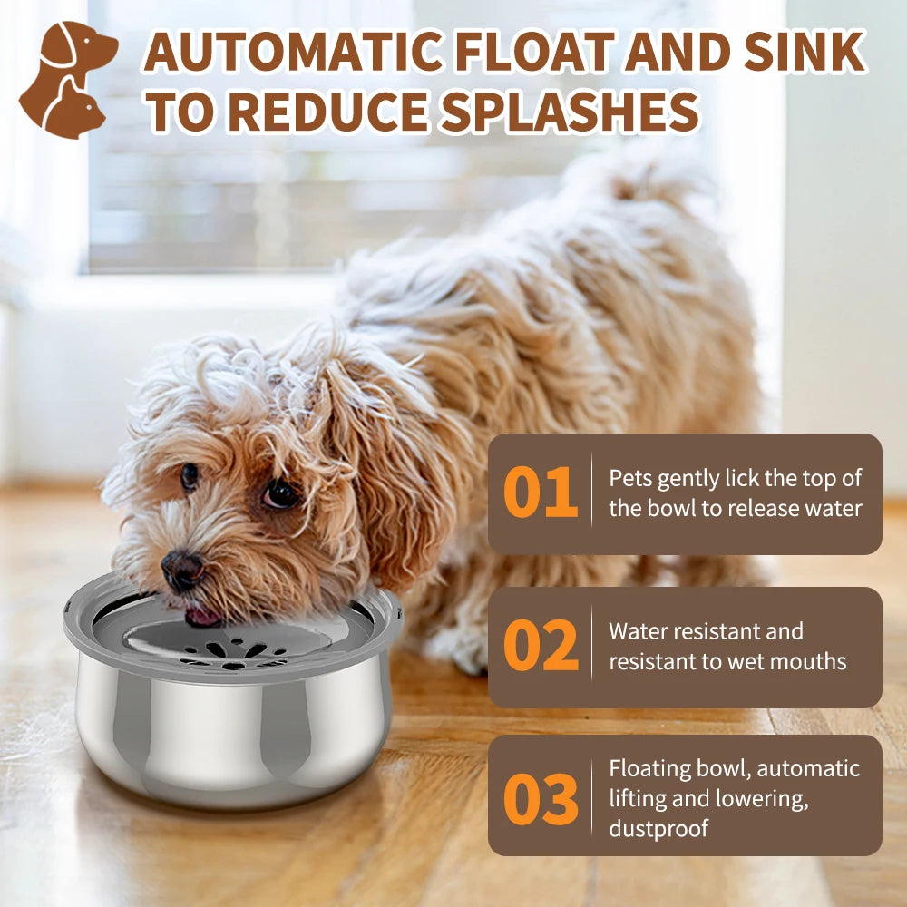 4.3L Pet Floating Bowl Stainless