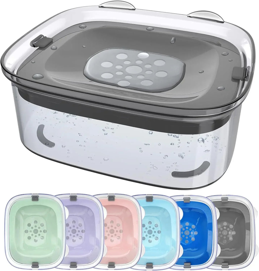 2L Spill Proof  Pet Dog Cat Water Bowl Reduce Refill