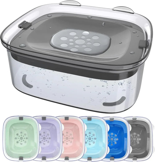 2L Spill Proof  Pet Dog Cat Water Bowl Reduce Refill