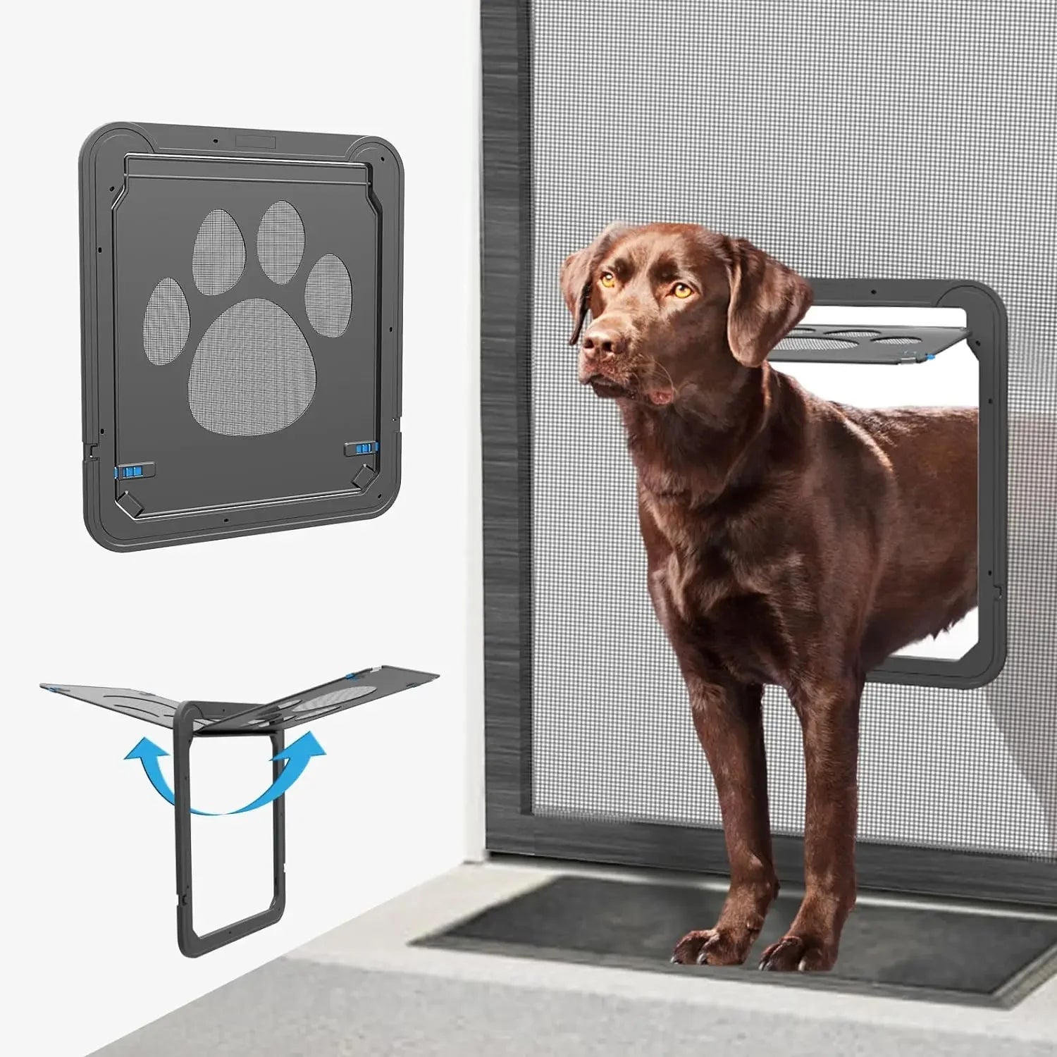 ATUBAN Dog Door for Screen Door 12x14 inch