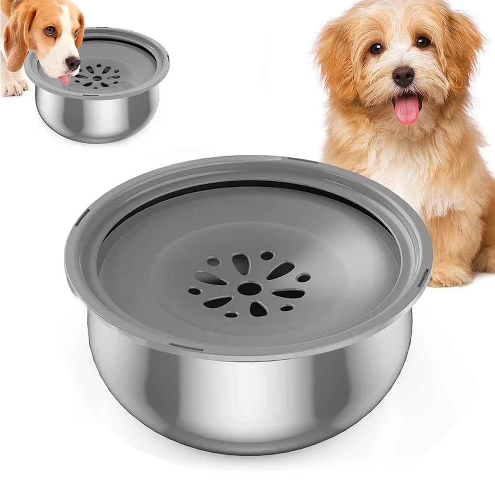 4.3L Pet Floating Bowl Stainless